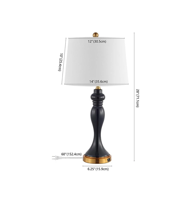 Safavieh Cayson Table Lamp W/ Usb Port