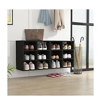 Shoe Cabinets 2 pcs Black 20.7"x11.8"x19.7"