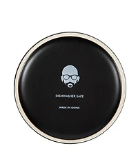 Babish Stoneware Salt Cellar W/ Wood Lid - Stoneware - 4" X 3.5"