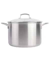 Babish Tri-Ply Stainless Steel Professional Grade Stock Pot w/Lid, 12-Quart