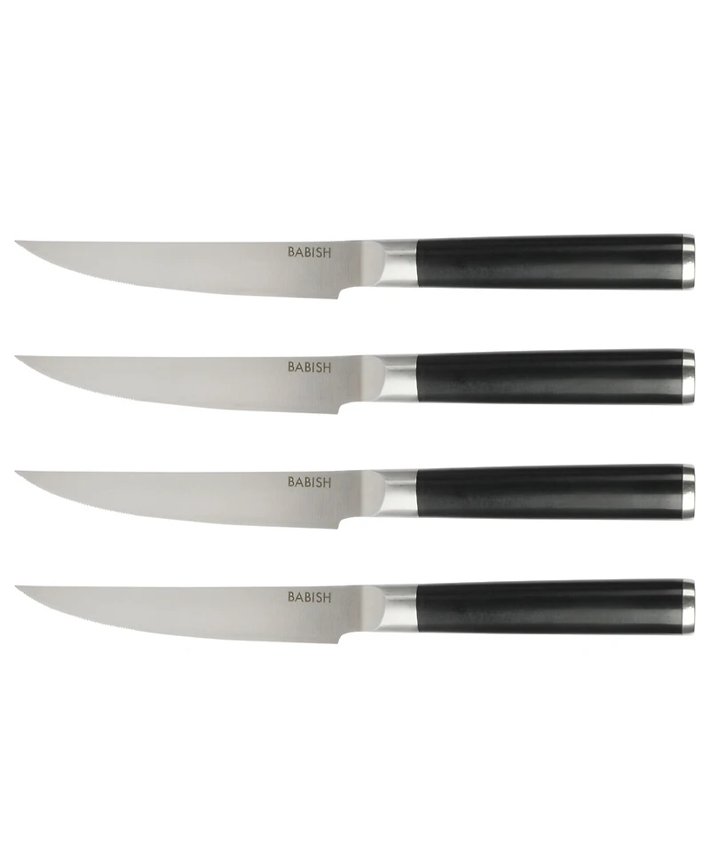 Babish High-Carbon 1.4116 German Steel 4 Pack 5" Steak Knife Set