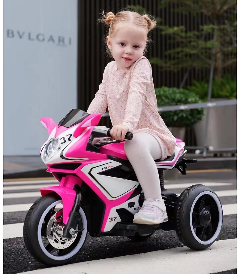 Streamdale Furniture Electric Ride On Motorcycle for 3-4 Years Girl
