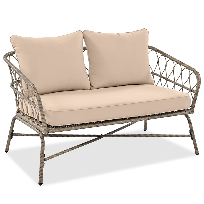 Streamdale Boho Wicker Chat Set with Comfort and Style