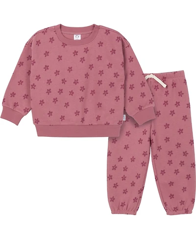 Gerber Baby Girls Fleece Set, 2-Piece