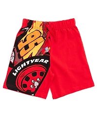 Disney Toddler Boys Hooded T-Shirt and French Terry Shorts Outfit Set to (2T - 10-12)