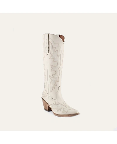 Buck & Brana Samira Leather Cowgirl Boots - Chic Western Style Comfort By