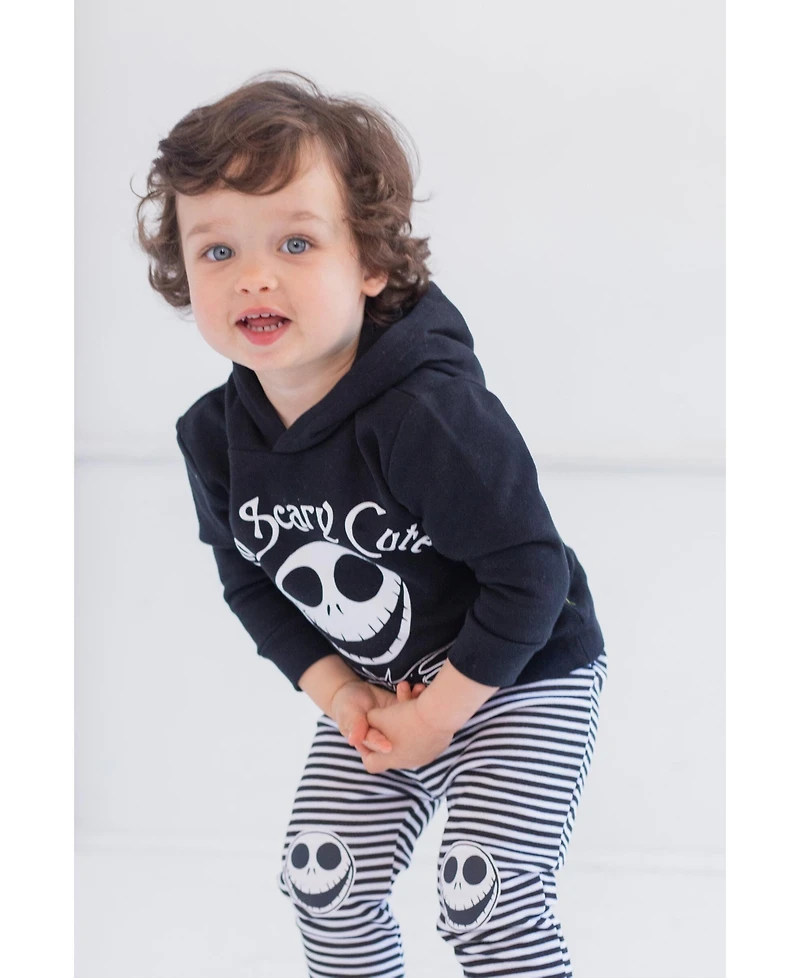 Nightmare Before Christmas Baby Boys Jack Skellington Fleece Pullover Hoodie and Pants Outfit Set