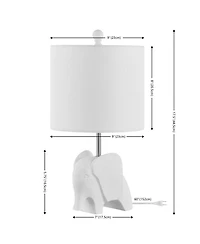 Jonathan Y Koda 17.5" Eclectic Southwestern Resin/Iron Elephant Led Kids' Table Lamp, Yellow