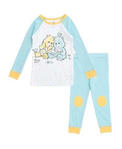 Care Bears Baby Girls Bedtime Bear Funshine Pajama Shirt and Pants Sleep Set Newborn