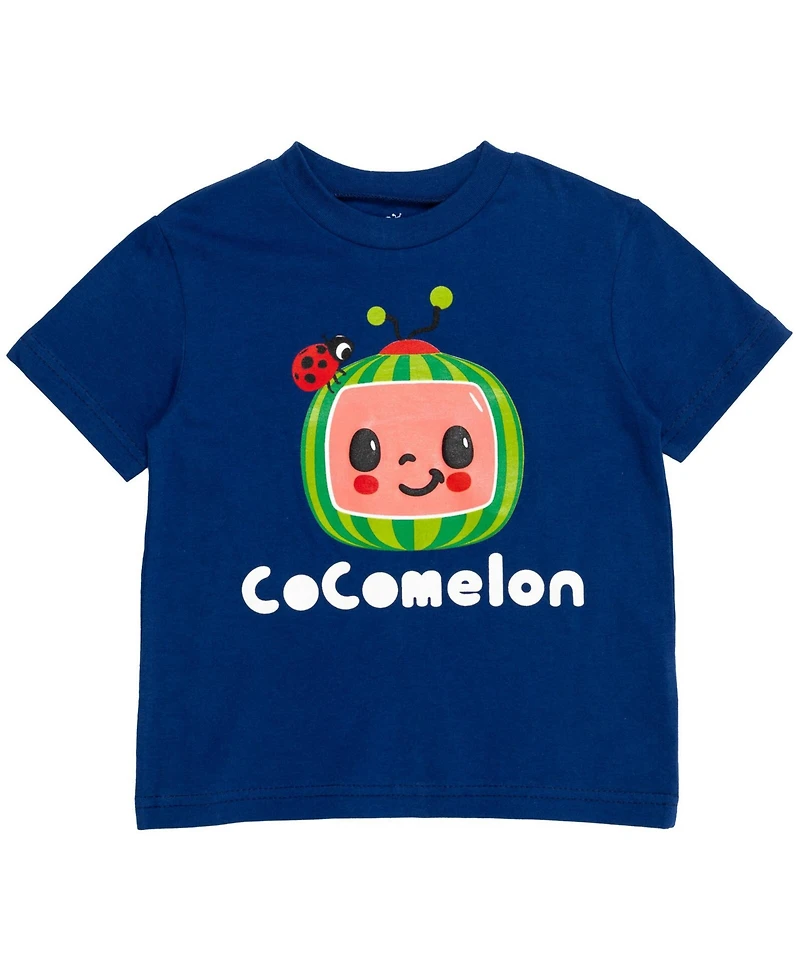 CoComelon Toddler Boys Jj Graphic T-Shirt French Terry Shorts Outfit Set