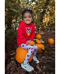 Sesame Street Baby Girls Rainbow Fleece Hoodie and Leggings Outfit Set to
