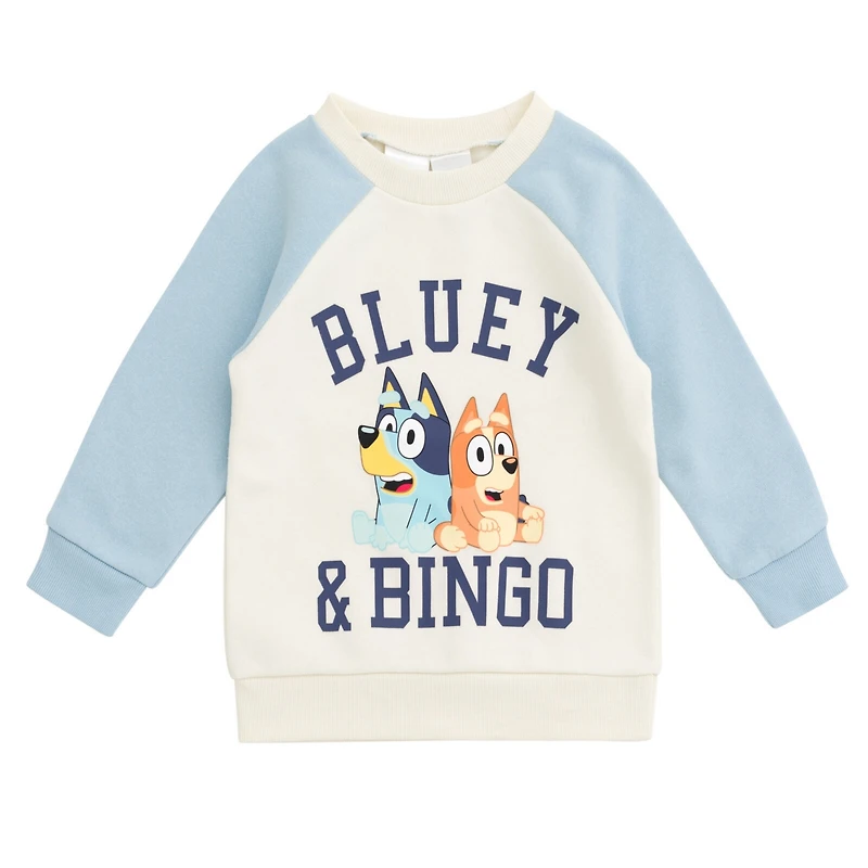 Bluey Toddler Boys Fleece Sweatshirt and Jogger Pants Outfit Set to