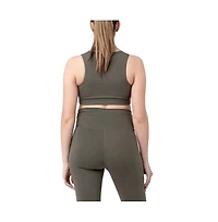 Ripe Maternity Tempo Active Crop Top Khaki