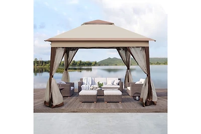 8.3FT Solar Led Patio Umbrella