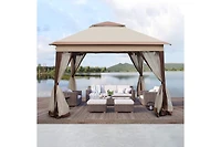 8.3FT Solar Led Patio Umbrella