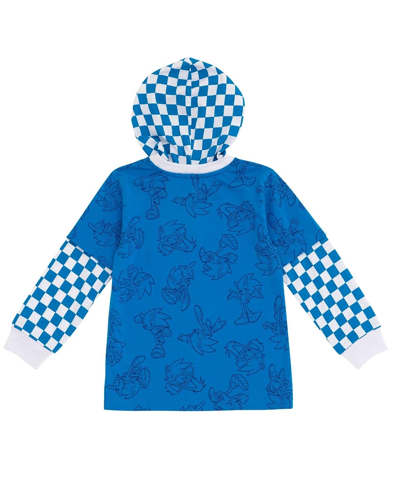Sega Little Boys Sonic the Hedgehog Hangdown T-Shirt to