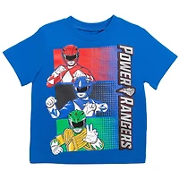 Power Rangers Boys T-Shirt and Mesh Shorts Outfit Set