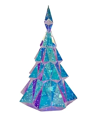 Kurt Adler 20-Inch Pre-Lit Multifunction 200 Cool White Fairy Led Holographic Christmas Tree