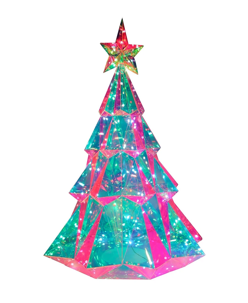 Kurt Adler 25.5-Inch Pre-Lit Multifunction Rgb Smart Holographic Christmas Tree