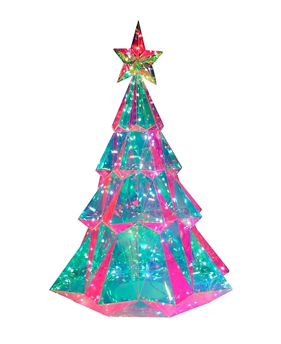 Kurt Adler 25.5-Inch Pre-Lit Multifunction Rgb Smart Holographic Christmas Tree