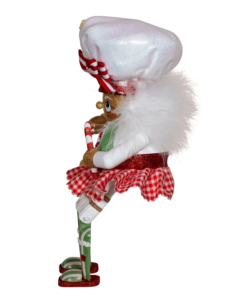 Kurt Adler 11-Inch Hollywood Gingerbread Baker Girl Shelf Sitter Nutcracker