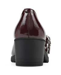 Cliffs by White Mountain Women's Hunta Mary Jane Style Block Heel Pumps