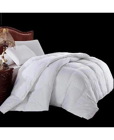 Egyptian Cotton Lightweight Down Comforter 650 Fill Power – Solid Sateen, King/California King