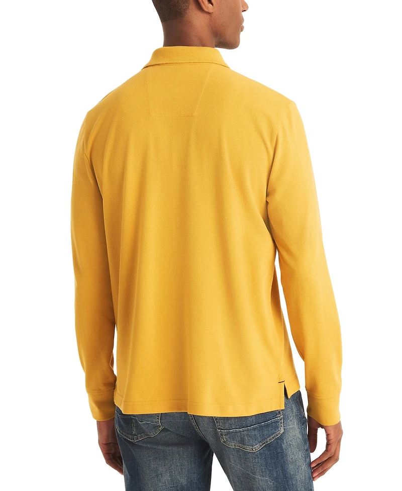 Nautica Men's Long Sleeve Deck Polo Shirt