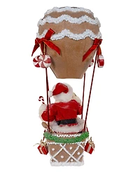 Kurt Adler 12-Inch Fabriche Hot Air Balloon Santa