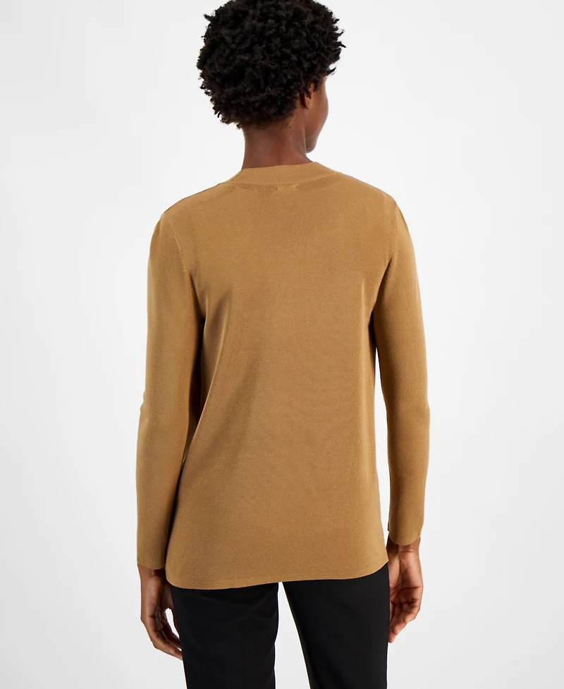 Anne Klein Petite Malibu Patch-Pocket Cardigan