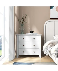 3 Drawer Dresser Chest of Drawers Bedside Table For Bedroom