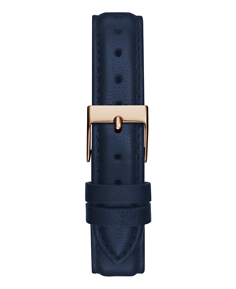 Guess Women's Analog Blue Genuine Leather Watch 30mm