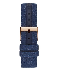 Guess Women's Multi-Function Blue Denim Watch 36mm
