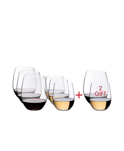 Riedel O Cabernet & Chardonnay Wine Glasses 8 Piece Value Set