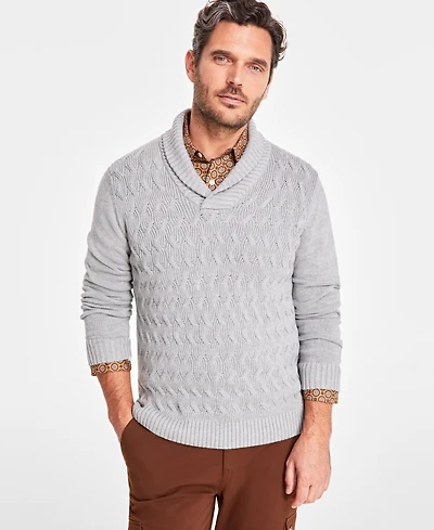 Club Room Men's Chunky Shawl Collar Sweater, Created for Macy's