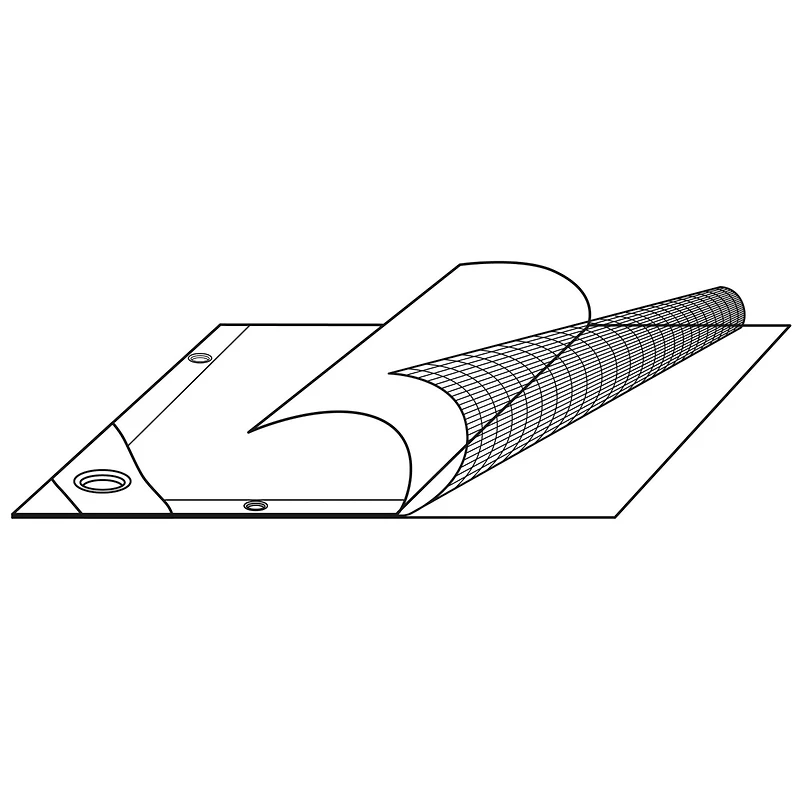 Yescom 18x24 Ft 14 Mil Poly Tarp Protective Cover Tarpaulin Heavy Duty Uv Resistant