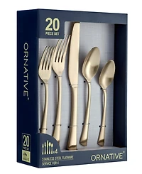 Ornative Abril 20 Piece Flatware Set, Service for 4