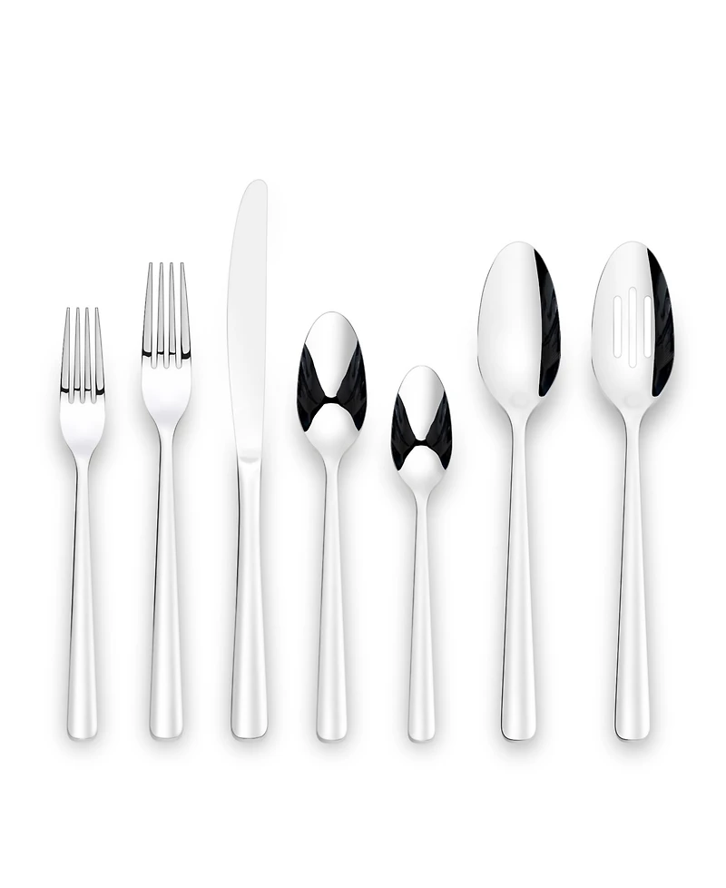 Ornative Alicja 42 Piece Flatware Set with Wire Caddy, Service for 8