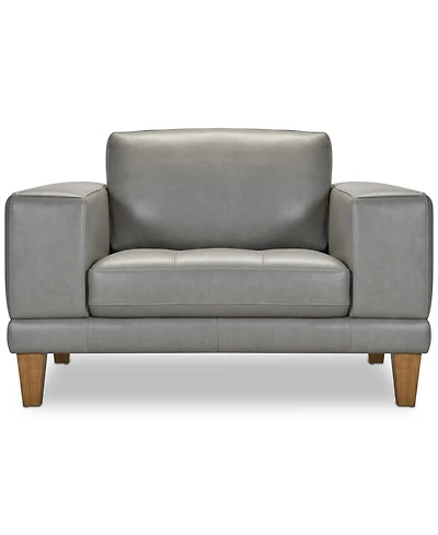 Niebee 52" Leather Chair, Created for Macy's