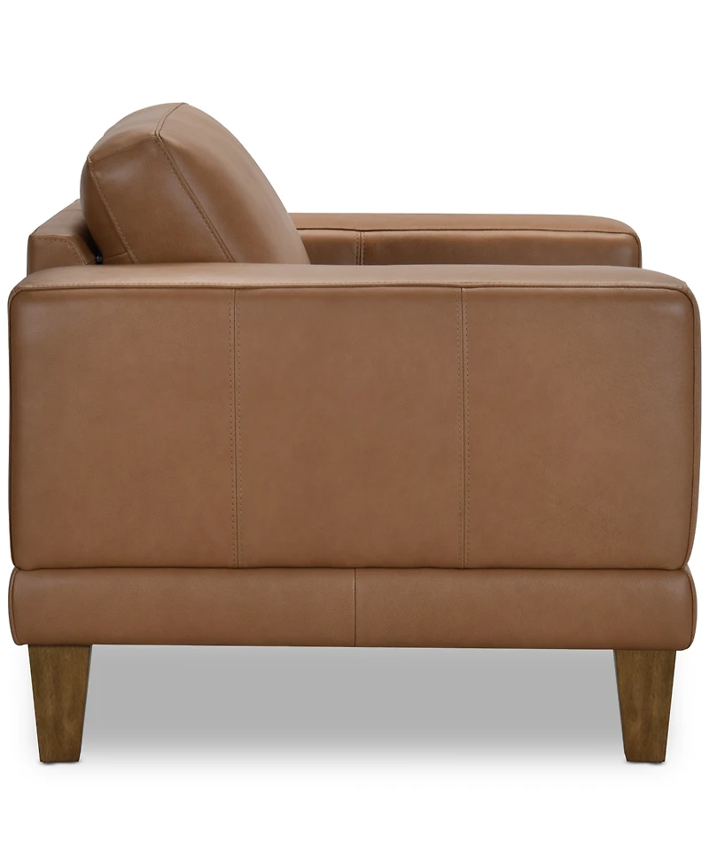 Niebee 52" Leather Chair, Created for Macy's