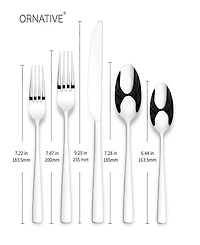 Ornative Adila Mirror 20 Piece Flatware Set, Service for 4