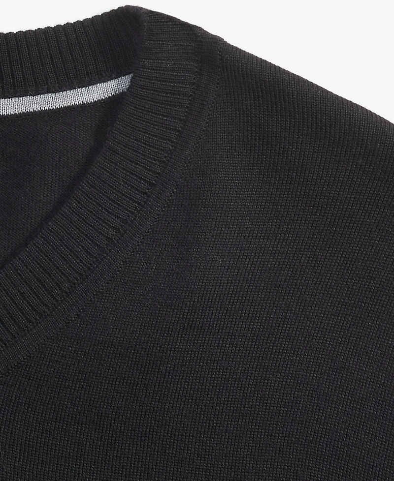 Alfani Men's Long-Sleeve V-Neck Merino Sweater, Created for Macy's