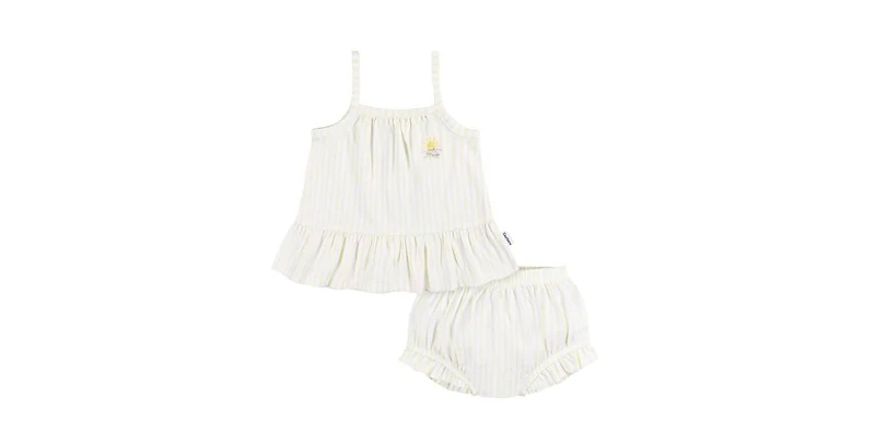 Gerber Baby Girls Dress and Diaper Cover Set, 2 Piece