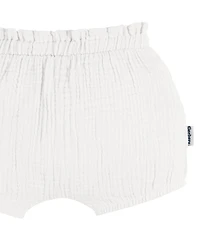 Gerber Baby Girls Gauze Bubble Shorts, 3-Pack