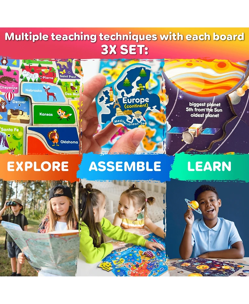 Quokka Puzzles for Kids Ages 4-6 - 3 Set Toddler Kids Puzzles Ages 3-5