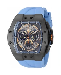 Invicta Men's 44412 Jm Correa Quartz Multifunction Light Blue, Transparent Dial Watch