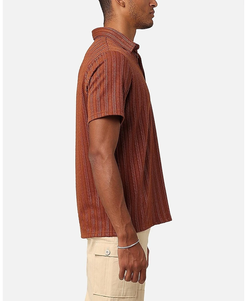 Xxiii Men's Herringbone Cable Polo Shirt