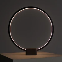 Circle 15" Dimmable Modern Led Desk Lamp with Usb Port
