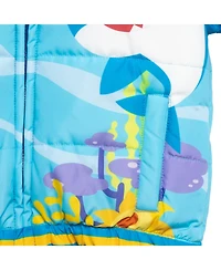 Baby Shark Baby Boys Pinkfong Shark Zip Up Winter Coat Puffer Jacket