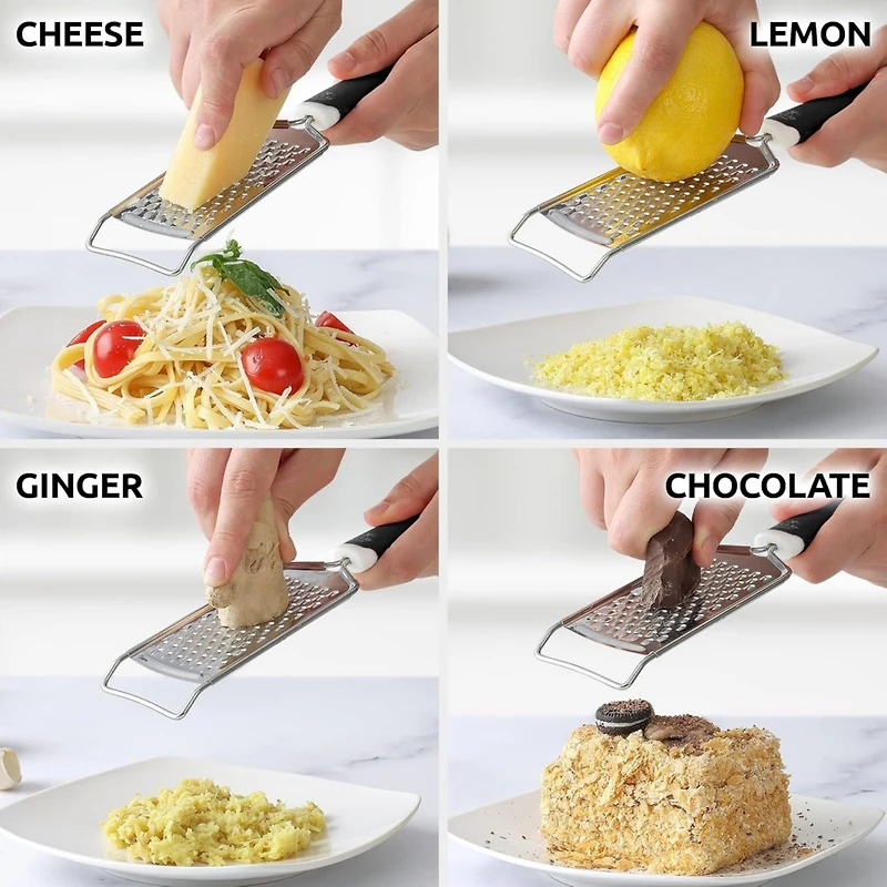 2 Pack Professional Cheese Grater Stainless Steel